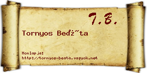 Tornyos Beáta névjegykártya
